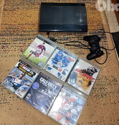 Used PS3 super slim, 500gb