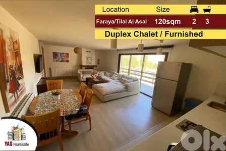 Faraya / Tilal Al Asal 120m2 | Duplex | Rarely Used | Furnished | DA