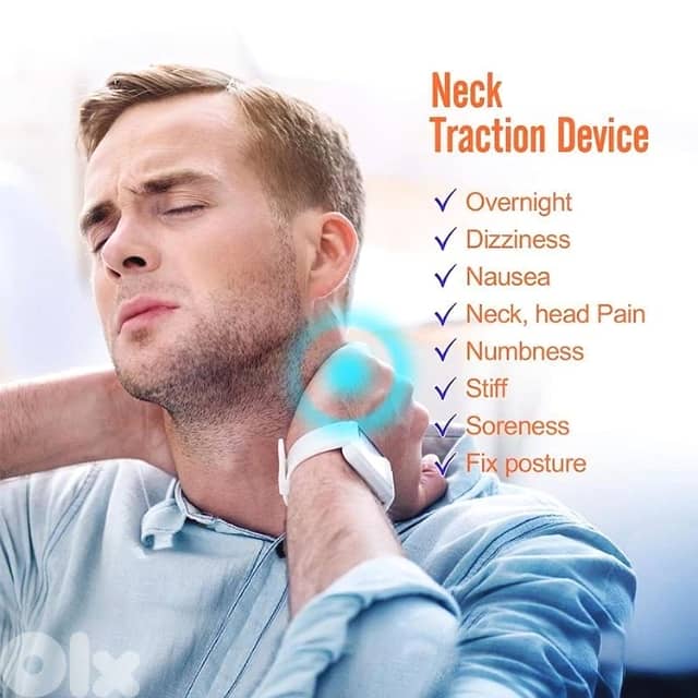 Cervical Traction Neck Pillow with Air Pump for Neck & Shoulders 6