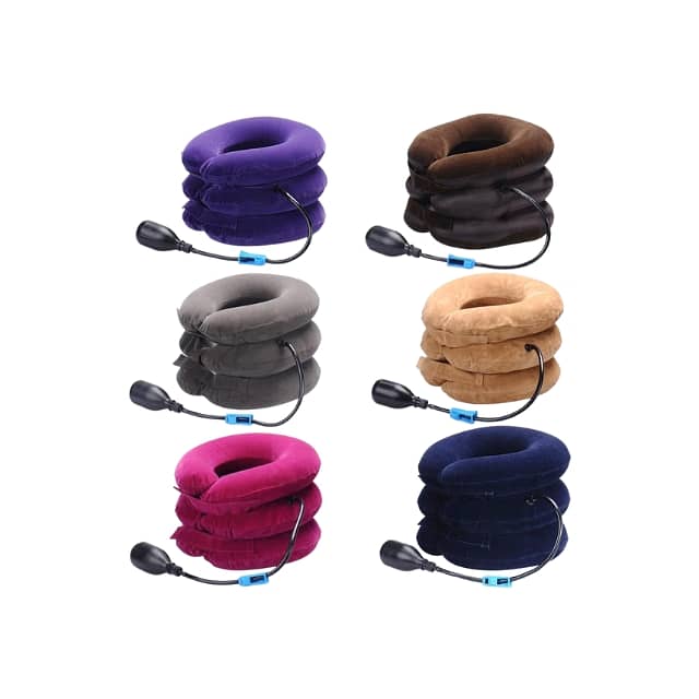 Cervical Traction Neck Pillow with Air Pump for Neck & Shoulders 8