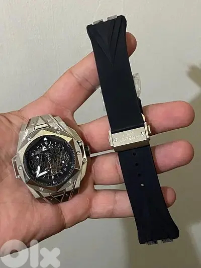 Hublot Sang Bleu 2 Adjustable Rubber Strap