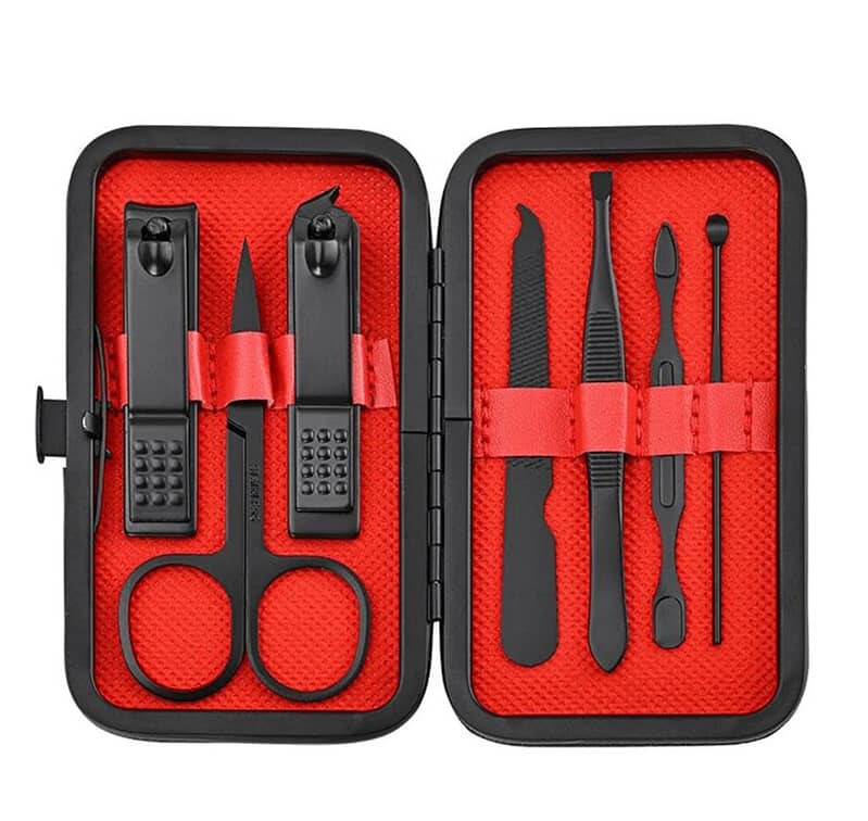 7 pcs Black Nail Clippers 0