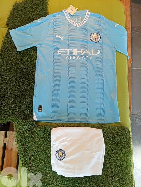 Manchester City Home Football Shirt & Short(made in Thailand) 0