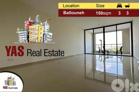 Ballouneh 150m2 | New | Luxury | View | Classy Area |