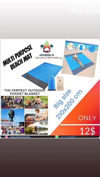 Multi purpose Beach/Camping Mat 0