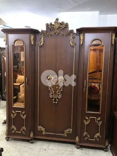 أوضة نوم تختين مصرية حفر خشب زان،