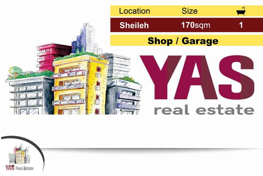 Sheileh 170m2 + 110m2 Terrace | Shop / Garage | Good Condition | Catch 0