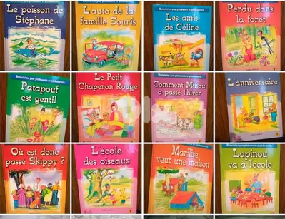 12 STORIES large Great books in FRENCH, Few Pages, All Stories=70$