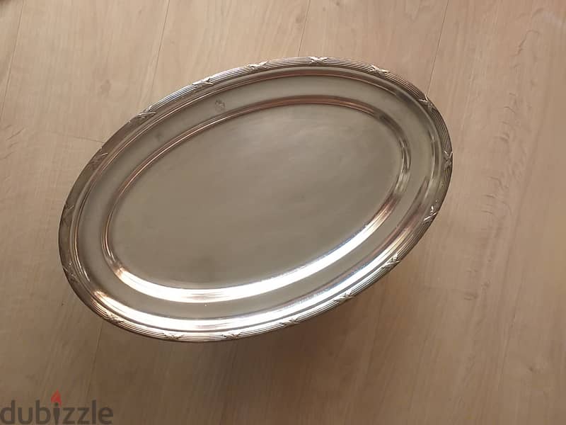 Big vintage Silver Plate 0